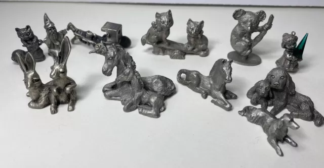 Lot of 11 – Pewter Unicorn Figurine – Spoontiquies, Hudson & other