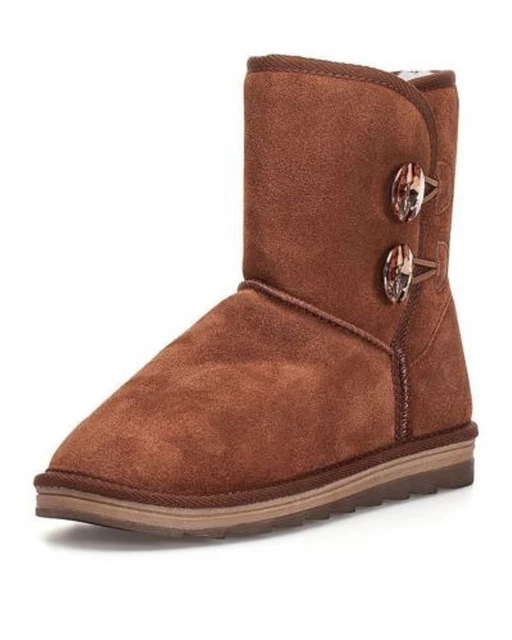 Superbes bottines fourrées PURE FASHION en daim véritable , T 38 , NEUVES  !