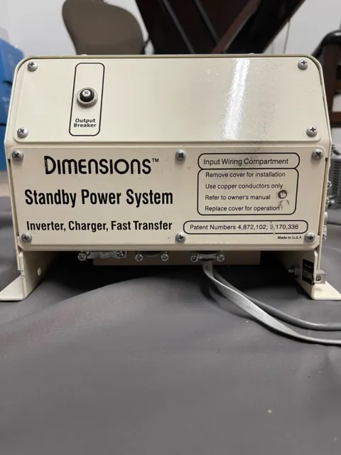 Dimensions Standby Power System 2000W Inverter Charger Fast Transfer