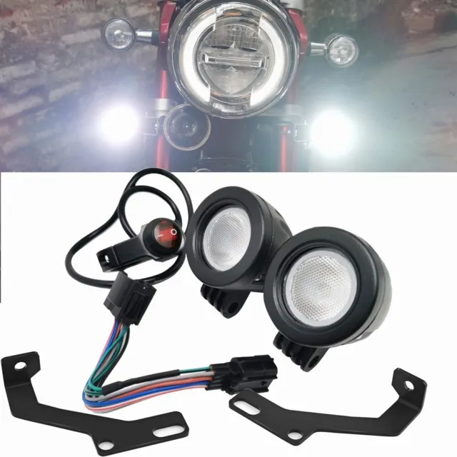 High Brightness LED Fog Light Kit with Wire Harness For Honda Monkey 125 Z125
