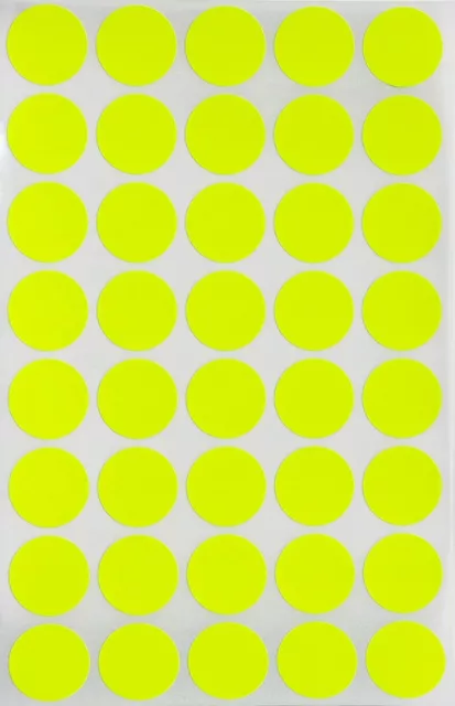 Colored Round Small Dot ~3/4 Inch Stickers Office Labels 19mm Circular Stickers