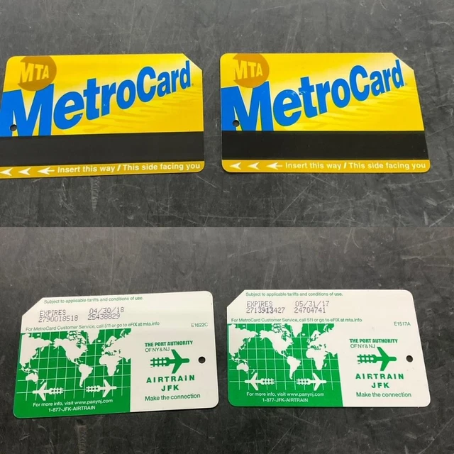 NEW YORK CITY MTA EXPIRED 20172018 Subway METRO CARD "AIRTRAIN JFK