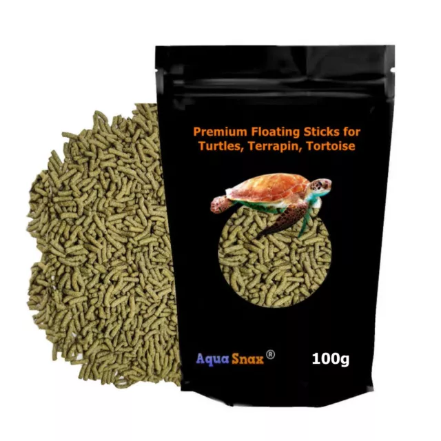 AquaSnax Turtle Stick Food 100g Premium Sticks For Turtle Tortoise Terrapin