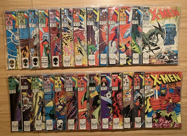 Lot of 26 Uncanny X-Men Comics: Issues #221-246 Marvel Comics 1987-1989