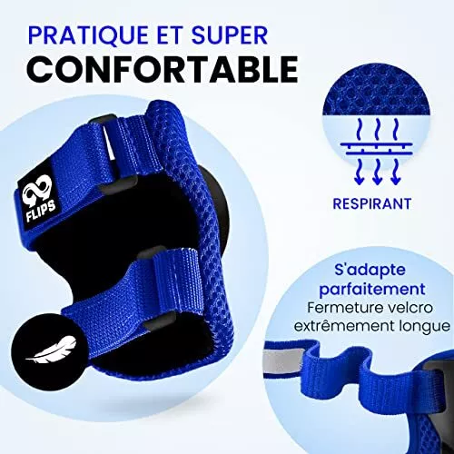 99FLIPS Protection Roller Enfant fille - protection enfant velo - genouillère en 3