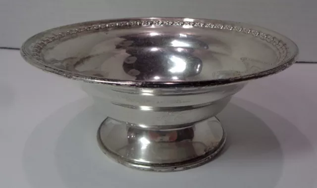 Antique Sterling Silver (Reinforced with Cement) Compote/Fruit Dish 156 Grams