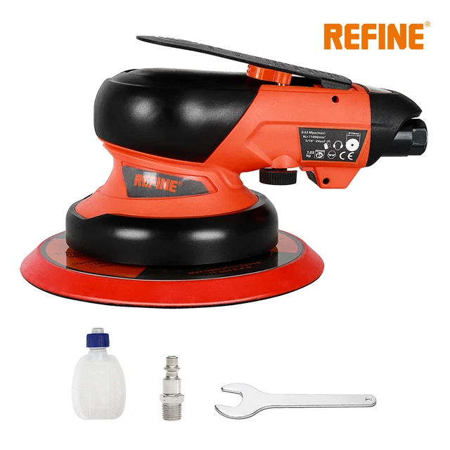 REFINE 6& AIR Random Orbital Palm Sander Car DA Polisher Buffer Auto