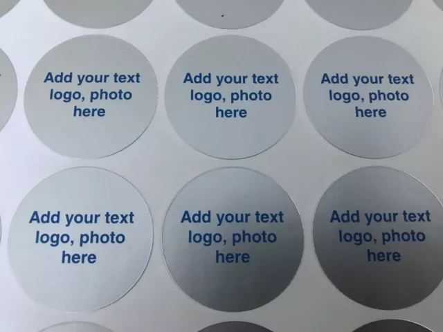 Personalised Round Labels 50mm Diameter  Professionally Printed 2