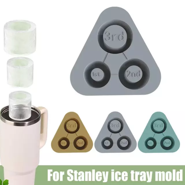 Ice Cube Tray For Stanley Cup, Silicone Ice Cube Maker With Lid for Making M1A2