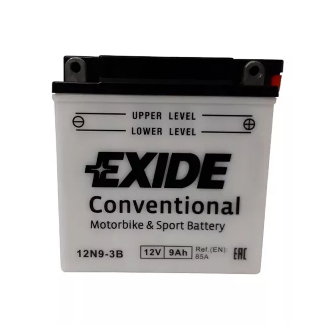 Batterie moto Exide 12N9-3B 12v 9ah 85A