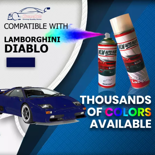 Lamborghini Diablo VT, SE30 0047 FLIP FLOP BLEU PEARL AEROSOL Spray Paint