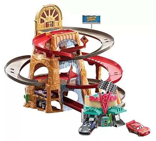 Mattel Disney Pixar Cars Radiator Springs Mountain Race Playset ys/m, Multi