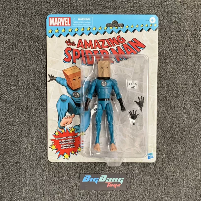 Marvel Legends Retro Bombastic Bag-Man Action Figure In-Stock New MISB Spiderman