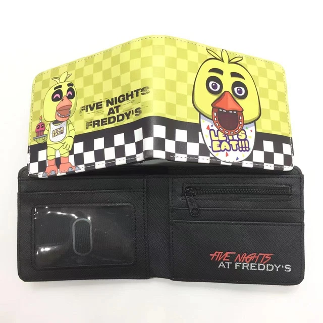 FNAF CHICA FREDDY Fazbear PU short Bi-fold wallets with card holder ...