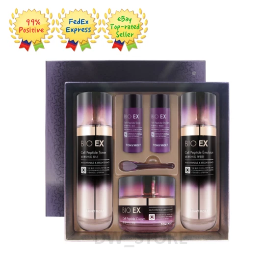 Tonymoly Bio EX Cell Péptido Set 3 piezas Tóner Emulsión Crema Regalo Set/Express