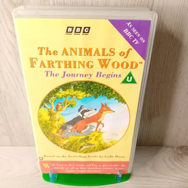 The Animals Of Farthing Wood Vhs Tape - Rare Retro Movie Kids Vintage
