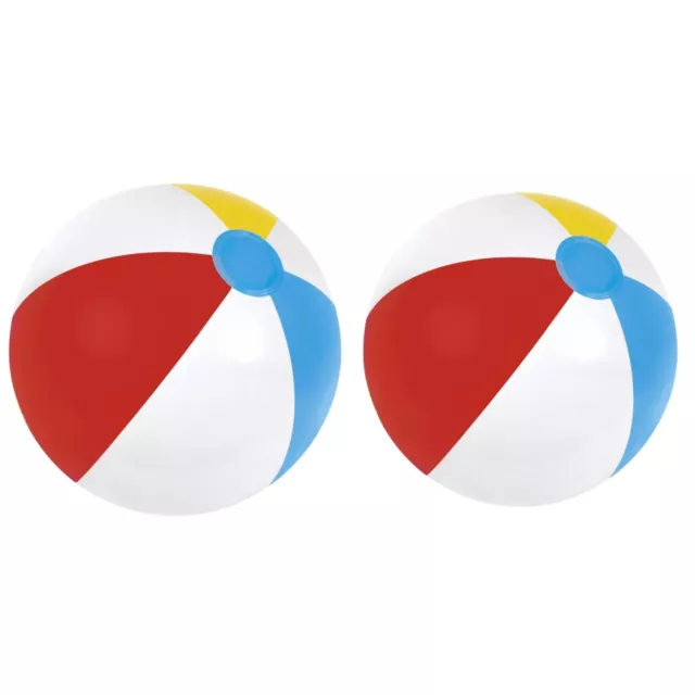 2 PACK Multi-Color Inflatable Pool and Beach Ball 13", Child Unisex, Ages 2+