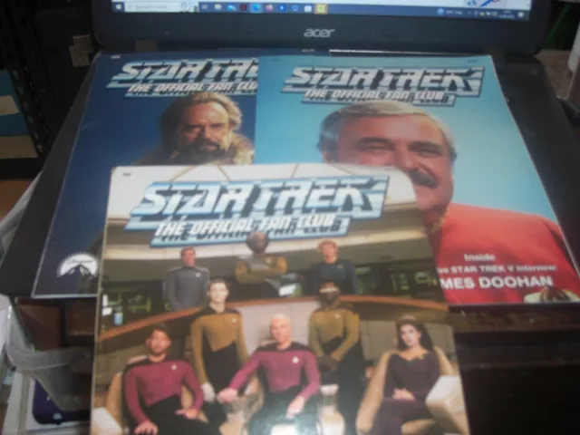 MAGAZINE - Star Trek The Official Fan Club Magazines 66.67.69