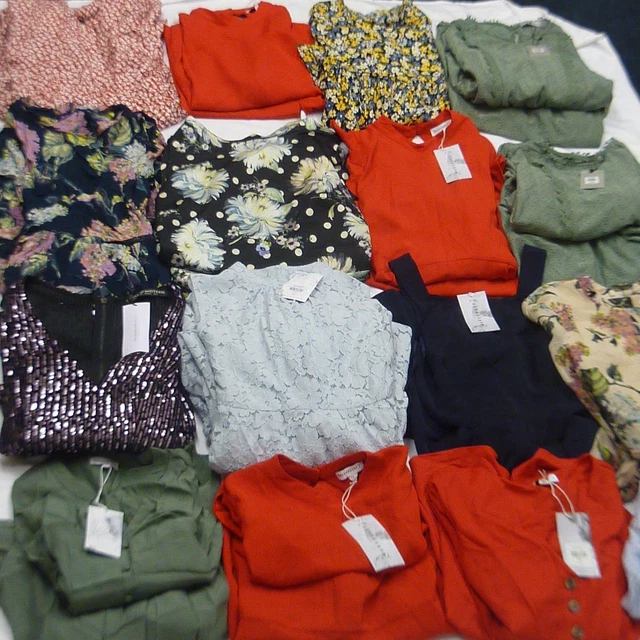 Job Lot X 16 Women's Branded Clothing, All Asst Sizes, Styles & Colours