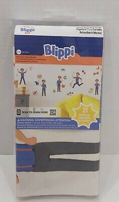 Room Mates Blippi Peel & Stick Wall Decals Removable one page missing