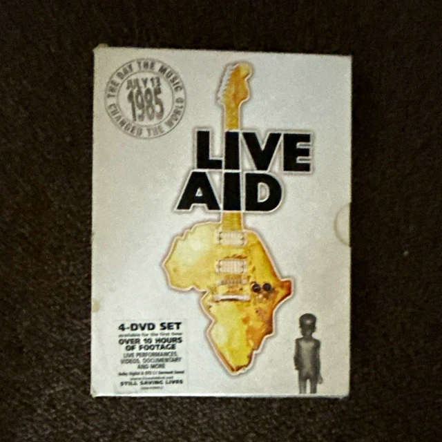 WARNER MUSIC VISION Live Aid 4 DVD Box Set w/ Subtitles Region 2