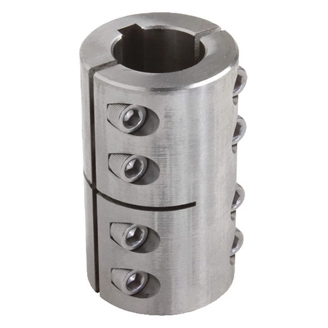 CLIMAX METAL PRODUCTS 2ISCC100-075SKW Rigid Shaft Coupling,Clamp,2-1/16" L
