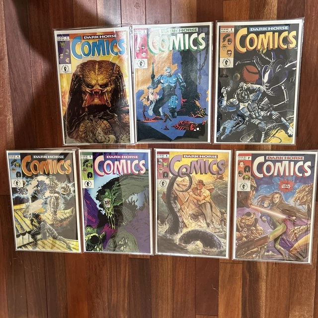 Dark Horse Comics #1-7 Lot Predator Aliens Robocop Indiana Jones Star Wars 1992