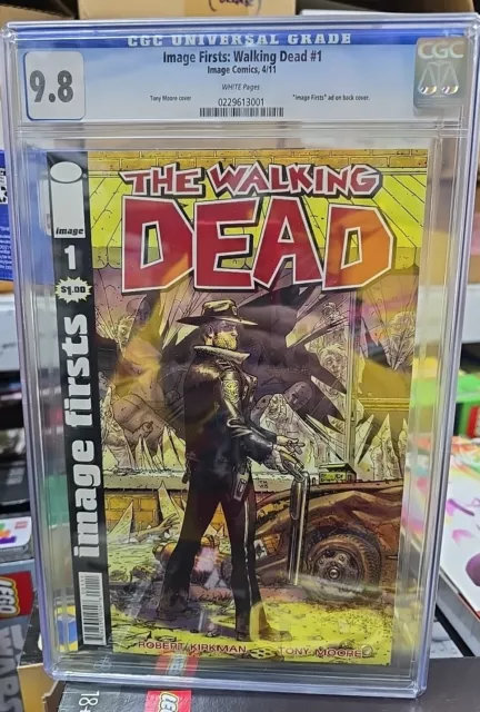 Image Firsts Walking Dead #1 Cgc 9.8  (2011)  Low Print Run   Comic Kings