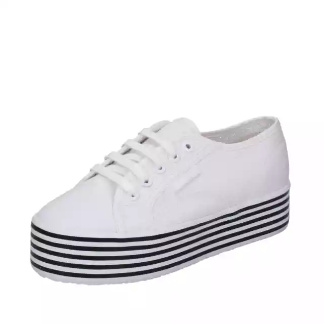 scarpe donna SUPERGA sneakers bianco tessuto 2790 COTW BE799