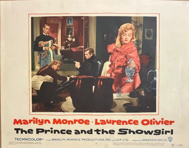 Marilyn Monroe The Prince and the Showgirl Original Lobby Card #5 (1957) 11"x14"