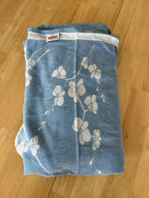 Natibaby Bamboo Woven Wrap Blue Orchids Size 4