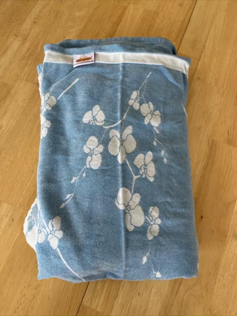 Natibaby Bamboo Woven Wrap Blue Orchids Size 4