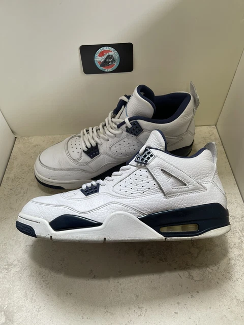 Nike Air Jordan 4 Retro LS Legend Blue 12 Mens White Columbia IV 314254 107 Nike Air Jordan 4 Retro LS Legend Blue 12 Mens White Columbia IV 314254 107