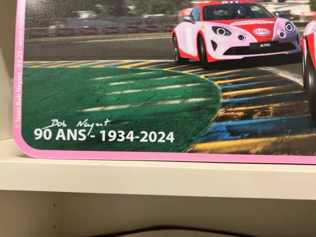 NOUVEAUTE 2024: Plaque Rallye "LE MANS"» Berlinette et A110 "90 ANS BOB NEYRET) 2