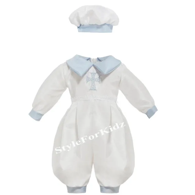 Baby Boys Christening Outfit Christening Romper Baptism Cross Christening Suit