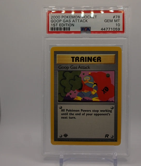 Goop Gas Attack Pokemon Card Sealed Case 1st Edition PSA GM