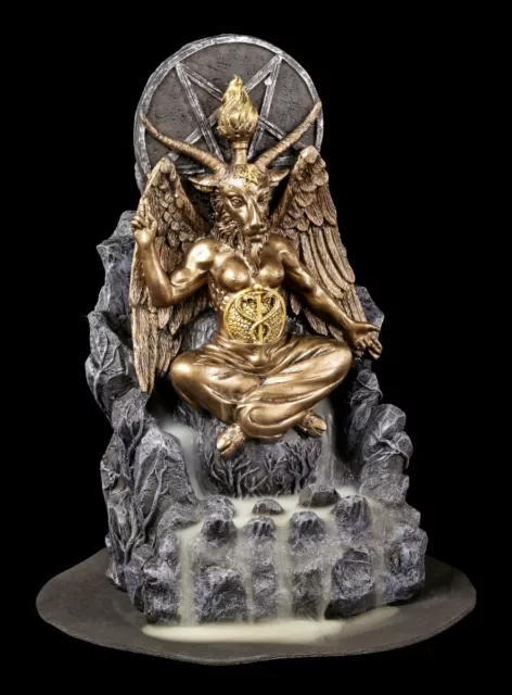 Backflow Räucherkegelhalter - Baphomet Figur Teufel Satan Altar Statue