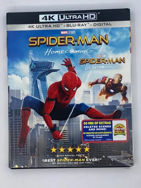 Spider-man : Homecoming - (2 discs) 4K ultra HD / Blu-ray with slipcover -Marvel
