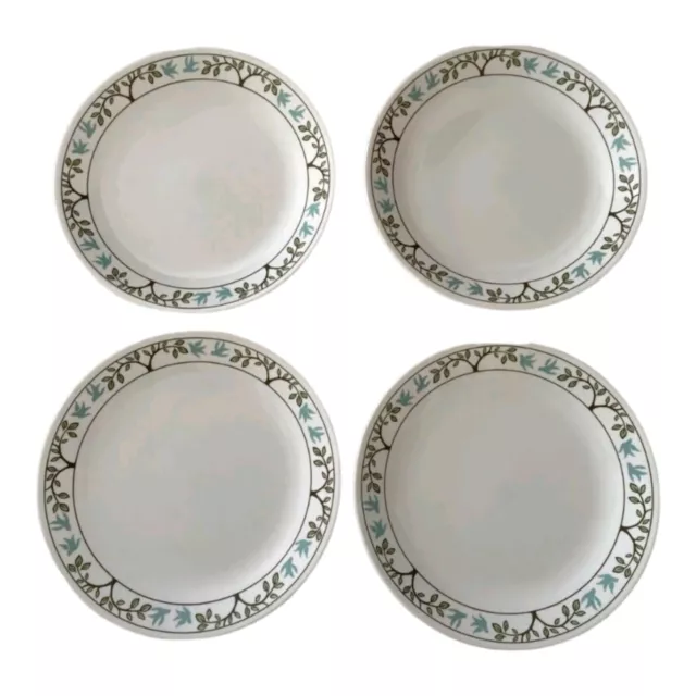 Corelle Livingware Vitrelle Tree Bird Set of 4 Dinner Plates 10 1/4"