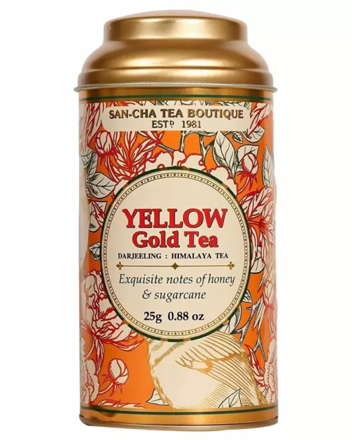 Sancha Tea Boutique Yellow Gold White Tea Pure, Free Shipping World Wide