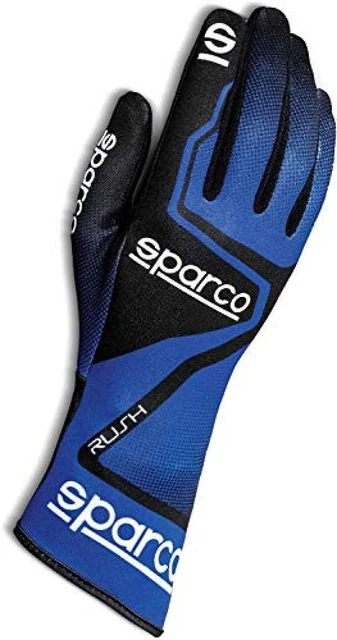(TG. 11) Guanti Sparco Rush 2020 MISURA 11 Blu/Nero - NUOVO