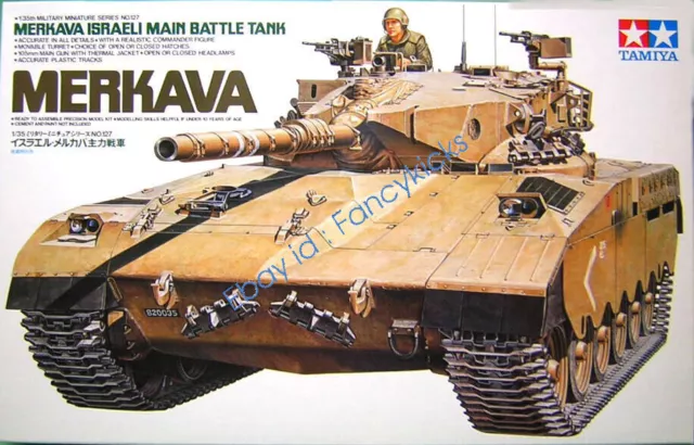 Tamiya 35127 1/35 Scale Military Model Kit Merkava MBT Israeli Main Battle Tank