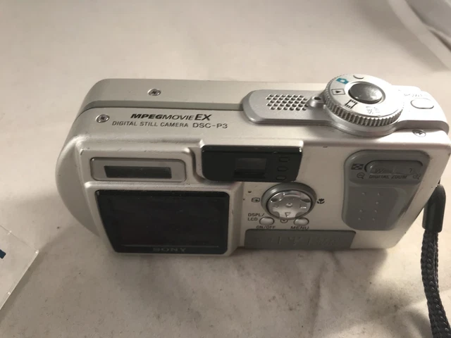 Sony Cyber-shot DSC-P3 Silver Digital Camera Untested