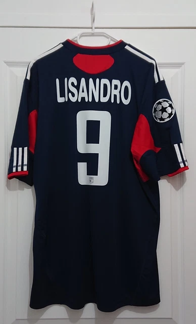 Maillot foot retro et vintage - OL extérieur Lisandro 2010/2011 – Le