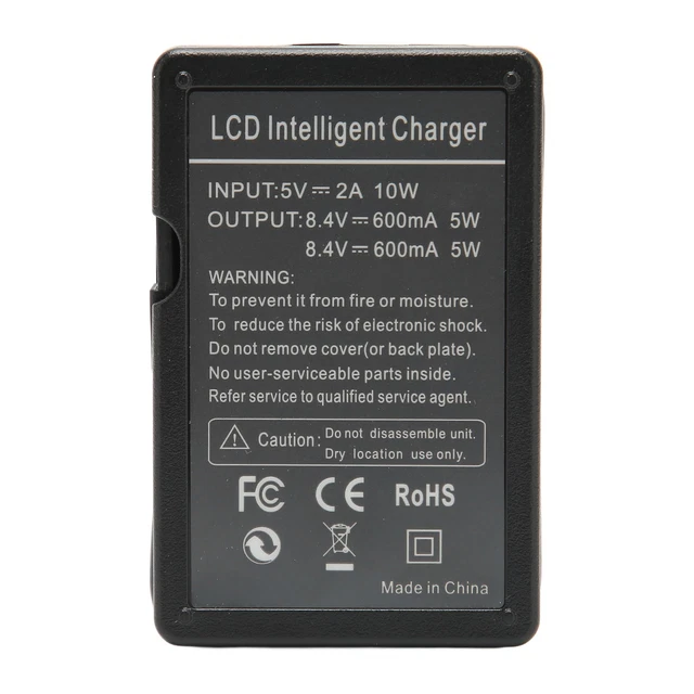 Cargador de batería de cámara digital doble cargador USB para BLK22 BLF19 LI90 para S5