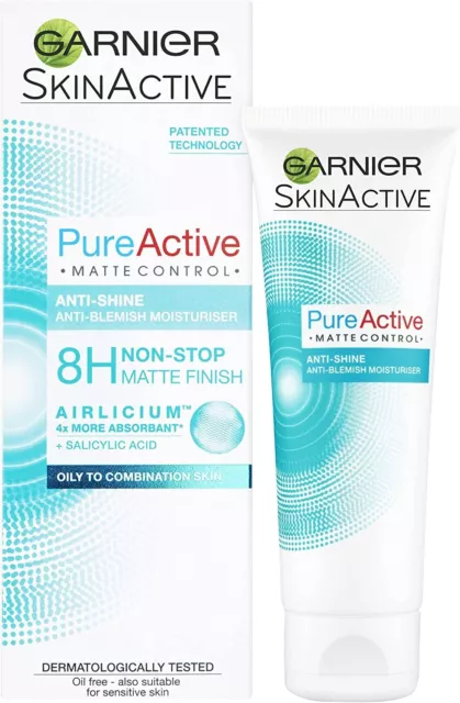 Garnier Pure Active Matte Control Anti-Unreinheiten Gesichtsfeuchtigkeitscreme 50 ml 2