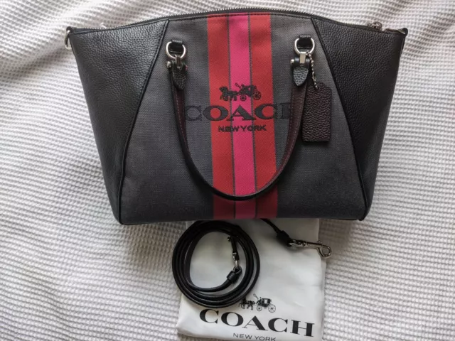 Coach horse and carriage jacquard prairie satchel sale