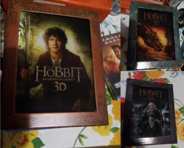 Lo Hobbit Trilogia Extended 3 Cofanetti Blu-Ray 3D