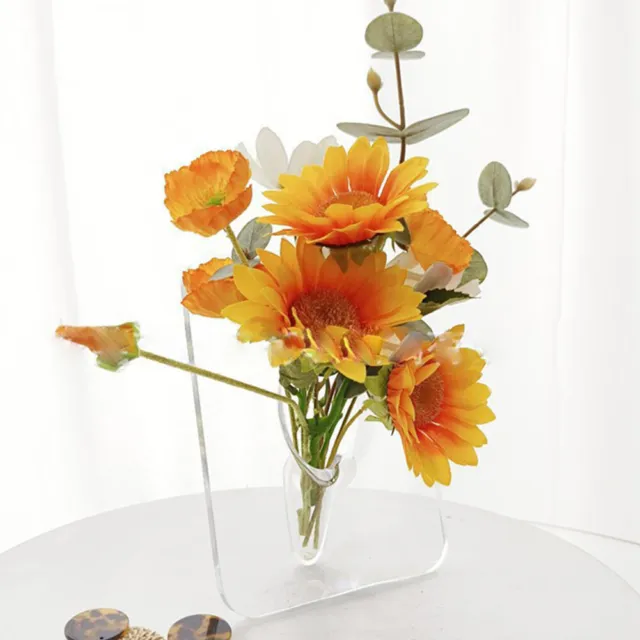 Clear Flower Vase Modern Flower Vase Centerpiece Simple for Wedding Table Decor