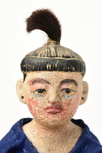 Early 20th Century, A Pair of Burmese Wooden Male and Female Figurines 2